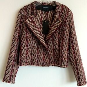 Driftwood Women's Multicolor Tweed Blazer NWOT